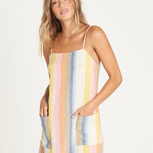 Billabong striped mini dress